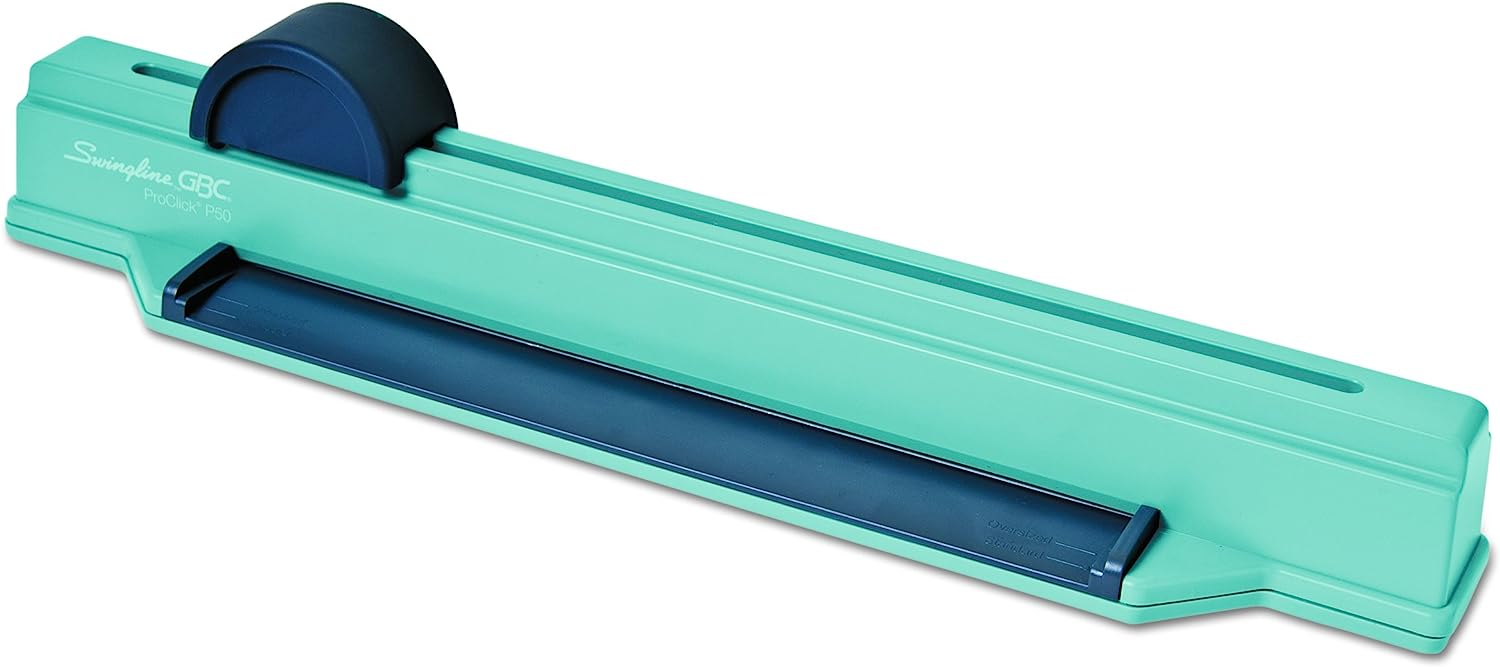 Swingline GBC Binding System, Manual, Desktop Binding Punch, 6 Sheet Punch Capacity, ProClick P50 (2515650) , Blue - Image 2
